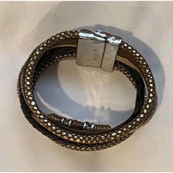 7 Inch Multi-strand Beaded Magnetic Bracelet Southwestern Western Boho - Picture 3 of 7